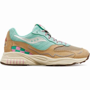 Saucony 3D Grid Hurricane Earth Citizen Női Utcai Cipő Türkiz Szürke | Hungary S58297-M04