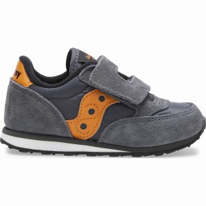 Saucony Baby Jazz Hook & Loop Gyerek Utcai Cipő Szürke Narancssárga | Hungary S10934-R24