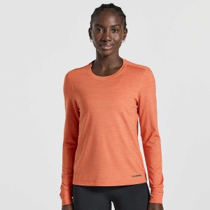 Saucony Boulder Baselayer Női Felsők Narancssárga | Hungary S48175-N93