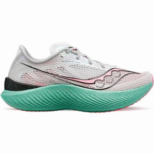 Saucony Endorphin Pro 3 Női Futócipő Fehér Rózsaszín | Hungary S69385-Z90