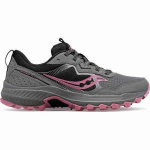 Saucony Excursion TR16 Női Terepfutó Cipő Szürke Rózsaszín | Hungary S93816-M07