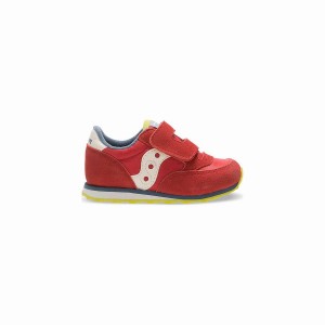 Saucony Jazz Hook & Loop Gyerek Utcai Cipő Piros Kék Világos Zöld | Hungary S08329-C61