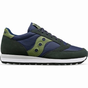 Saucony Jazz Original Férfi Utcai Cipő Sötétkék Zöld | Hungary S62389-Z75