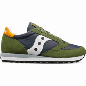 Saucony Jazz Original Férfi Utcai Cipő Zöld Sötétkék | Hungary S40395-B27