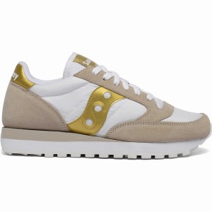 Saucony Jazz Original Női Utcai Cipő Fehér Arany | Hungary S93841-P24