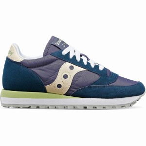 Saucony Jazz Original Női Utcai Cipő Sötétkék Krém | Hungary S56327-X57