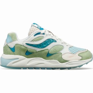 Saucony Marsh Grid Shadow 2 Férfi Utcai Cipő Zöld Barna | Hungary S87926-P21