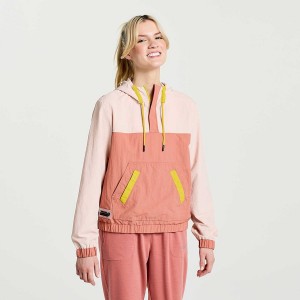 Saucony Rested Anorak Női Felsők Rózsaszín | Hungary S05289-K67