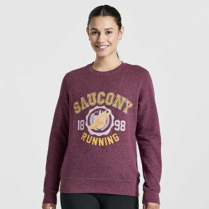 Saucony Rested Crewneck Női Pulóver Szürke | Hungary S19374-J72