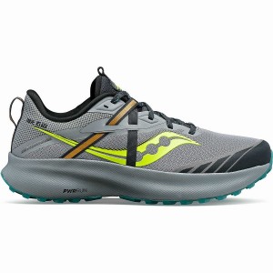 Saucony Ride 15 TR Férfi Terepfutó Cipő Szürke Sárga | Hungary S85639-V20