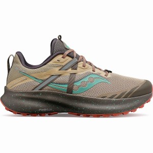 Saucony Ride 15 TR Női Terepfutó Cipő Barna Türkiz | Hungary S58347-D18