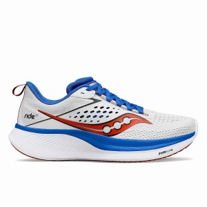 Saucony Ride 17 Férfi Futócipő Fehér Mélykék | Hungary S13675-C12