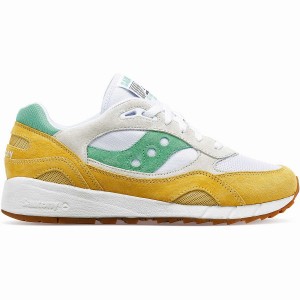 Saucony Shadow 6000 Férfi Utcai Cipő Fehér Sárga Zöld | Hungary S59764-N17