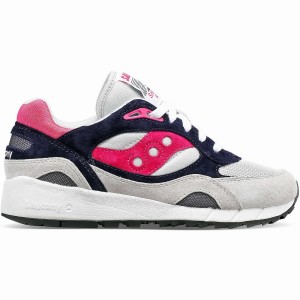 Saucony Shadow 6000 Női Utcai Cipő Szürke Rózsaszín | Hungary S67583-E17