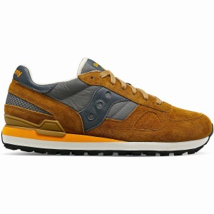 Saucony Shadow Original Premium Férfi Utcai Cipő Barna Szürke | Hungary S70851-M37