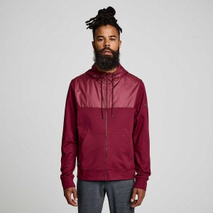 Saucony Solstice Zip Hoody Férfi Felsők Piros | Hungary S49061-C29