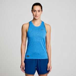 Saucony Stopwatch Singlet Női Trikó Kék | Hungary S53694-W98