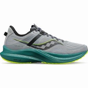 Saucony Tempus Wide Férfi Futócipő Szürke Zöld | Hungary S34109-C10