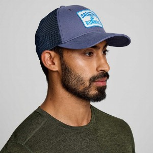 Saucony Trucker Férfi Kalap Kék | Hungary S56901-L26