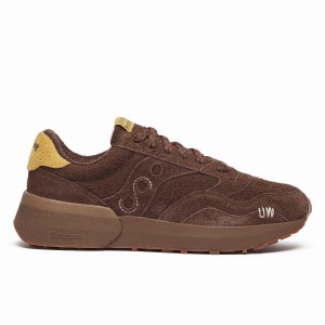 Saucony X Universal Works Jazz NXT Férfi Utcai Cipő Barna | Hungary S51496-A90