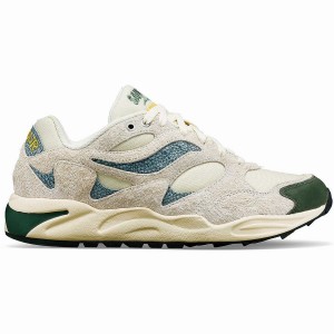 Saucony x Colour Plus Grid Shadow 2 Női Utcai Cipő Bézs Zöld | Hungary S58071-M63