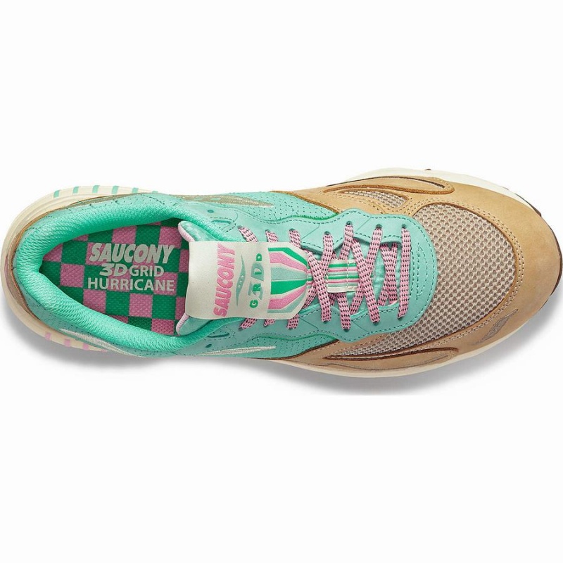 Saucony 3D Grid Hurricane Earth Citizen Női Utcai Cipő Türkiz Szürke | Hungary S58297-M04