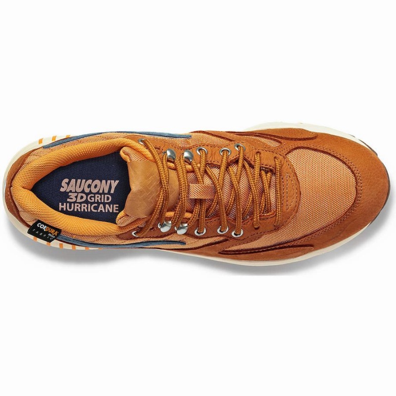 Saucony 3D Grid Hurricane Endless Knot Női Utcai Cipő Barna Piros | Hungary S36987-M19