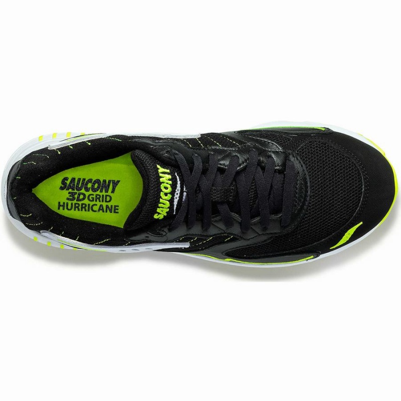 Saucony 3D Grid Hurricane Férfi Utcai Cipő Fekete Fehér | Hungary S20659-W39