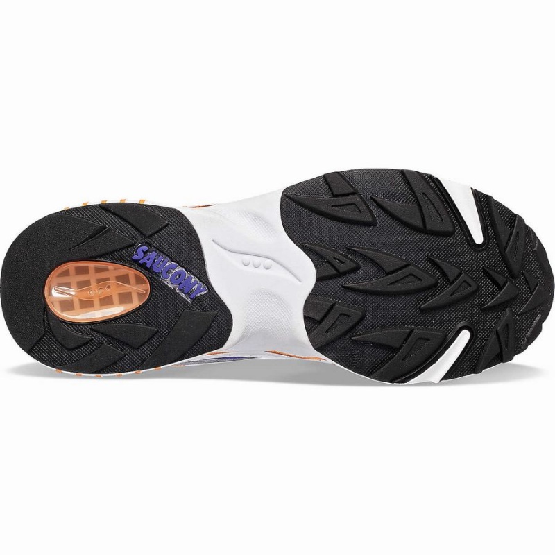 Saucony 3D Grid Hurricane Férfi Utcai Cipő Fehér Lila | Hungary S23680-E70