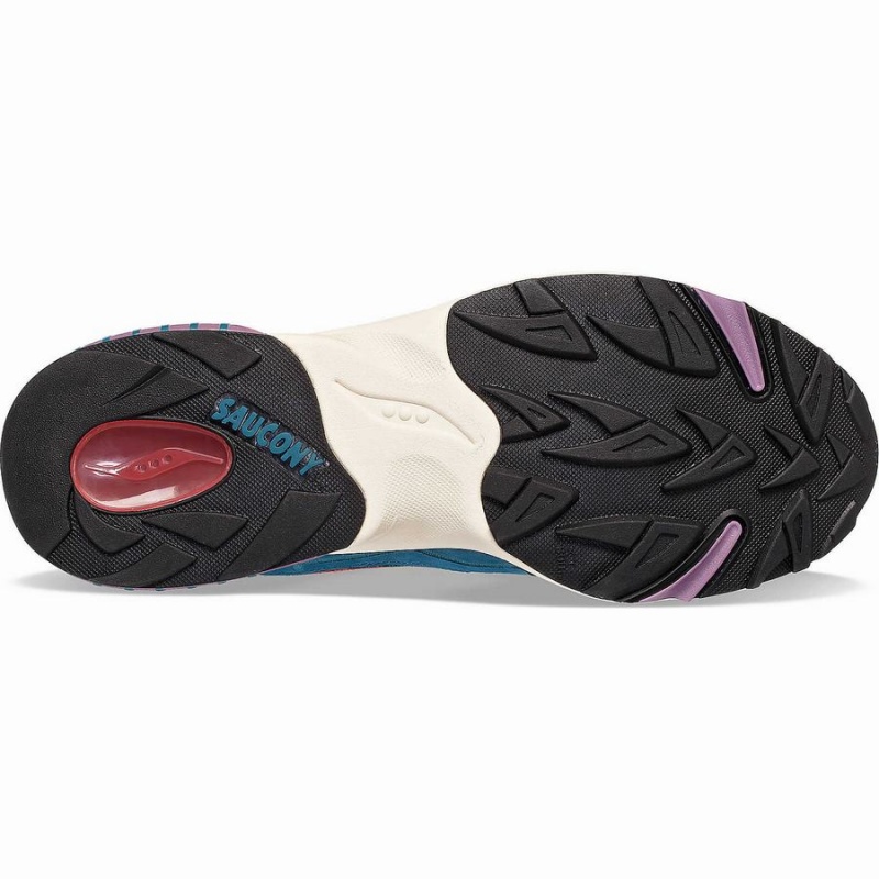 Saucony 3D Grid Hurricane Midnight Swimming Férfi Utcai Cipő Zöld Fekete | Hungary S96418-Y83