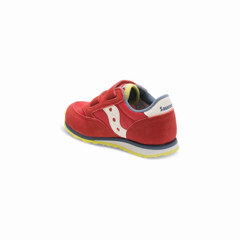 Saucony Baby Jazz Hook & Loop Gyerek Utcai Cipő Piros Kék Világos Zöld | Hungary S72519-L98