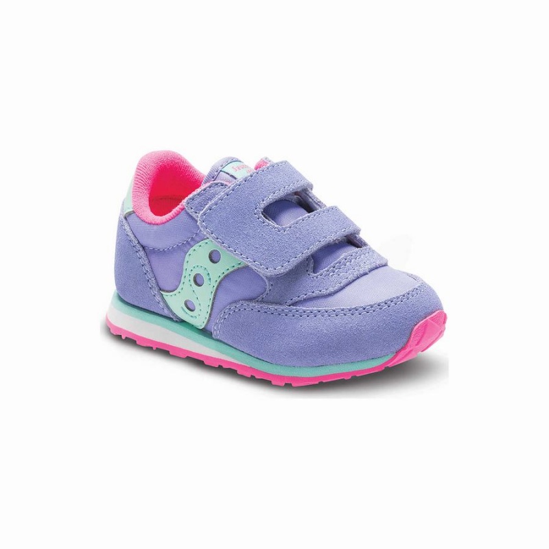 Saucony Baby Jazz Hook & Loop Gyerek Utcai Cipő Lila | Hungary S56980-Q57