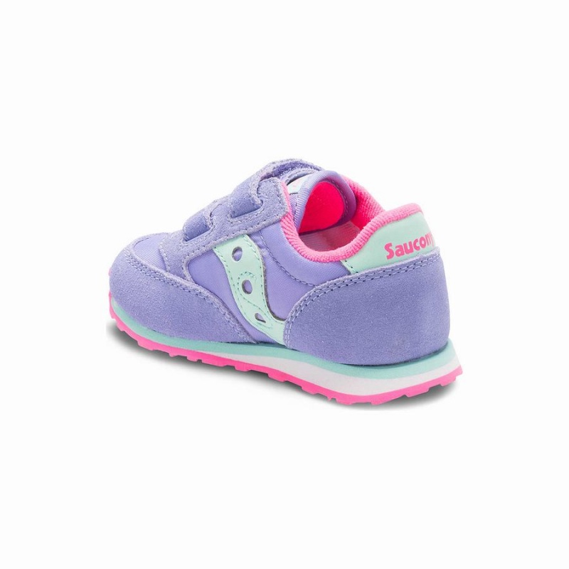 Saucony Baby Jazz Hook & Loop Gyerek Utcai Cipő Lila | Hungary S56980-Q57