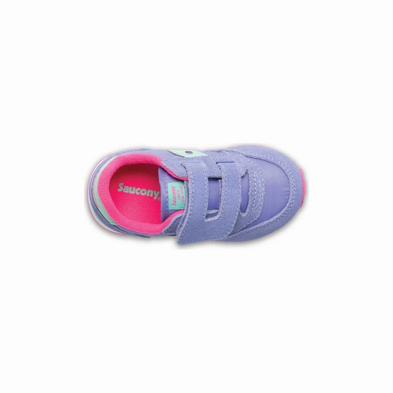 Saucony Baby Jazz Hook & Loop Gyerek Utcai Cipő Lila | Hungary S56980-Q57