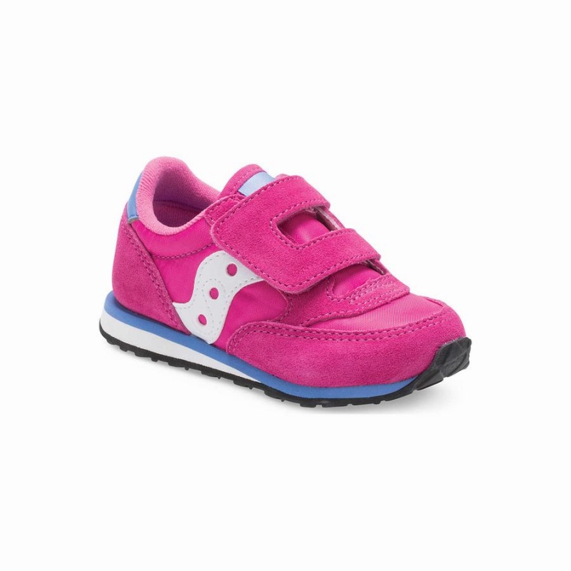 Saucony Baby Jazz Hook & Loop Gyerek Utcai Cipő Rózsaszín | Hungary S56204-E57