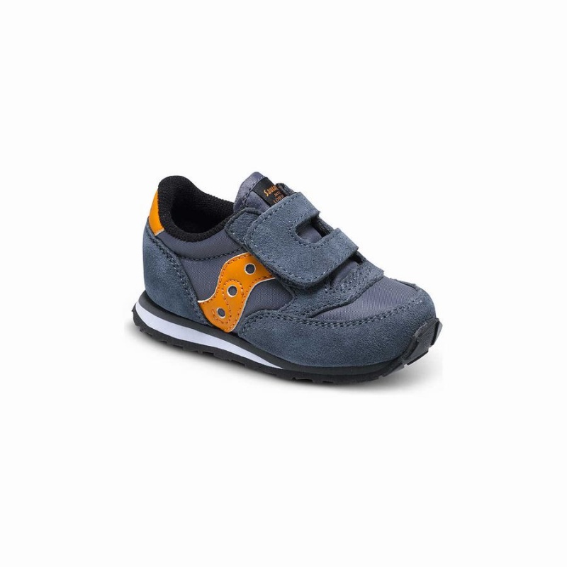 Saucony Baby Jazz Hook & Loop Gyerek Utcai Cipő Szürke Narancssárga | Hungary S10934-R24