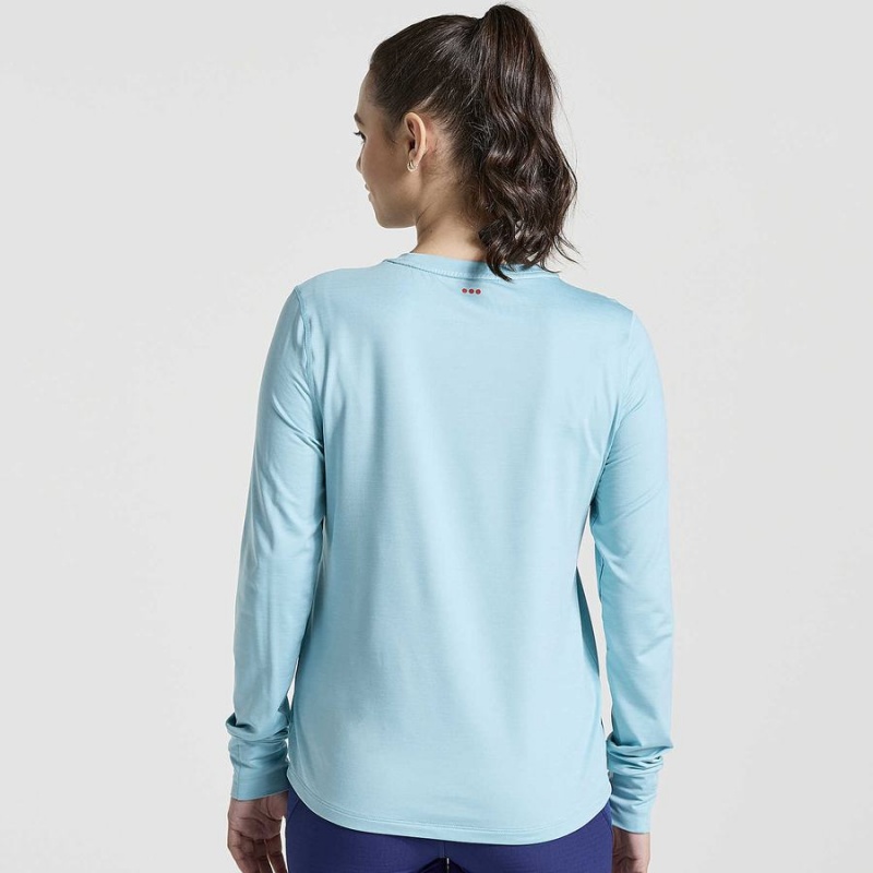 Saucony Boulder Baselayer Női Felsők Kék | Hungary S23870-B78