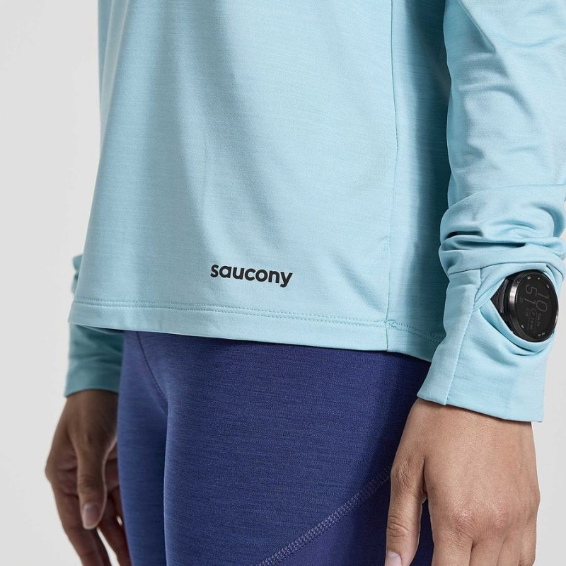 Saucony Boulder Baselayer Női Felsők Kék | Hungary S23870-B78