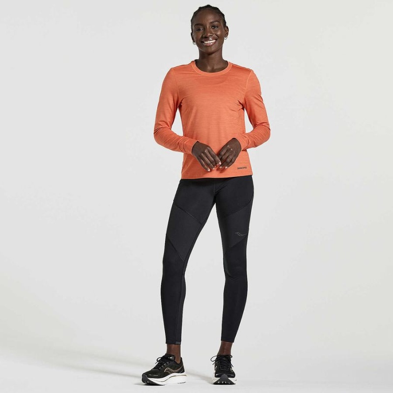 Saucony Boulder Baselayer Női Felsők Narancssárga | Hungary S48175-N93