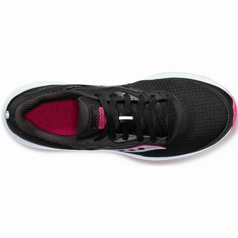 Saucony Cohesion 16 Női Gyalogló Cipő Fekete Fukszia | Hungary S79320-K56