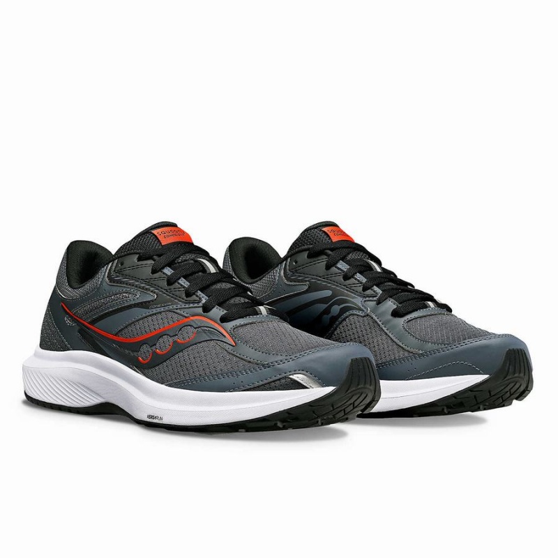 Saucony Cohesion 17 Wide Férfi Futócipő Szürke Fekete | Hungary S25149-J45