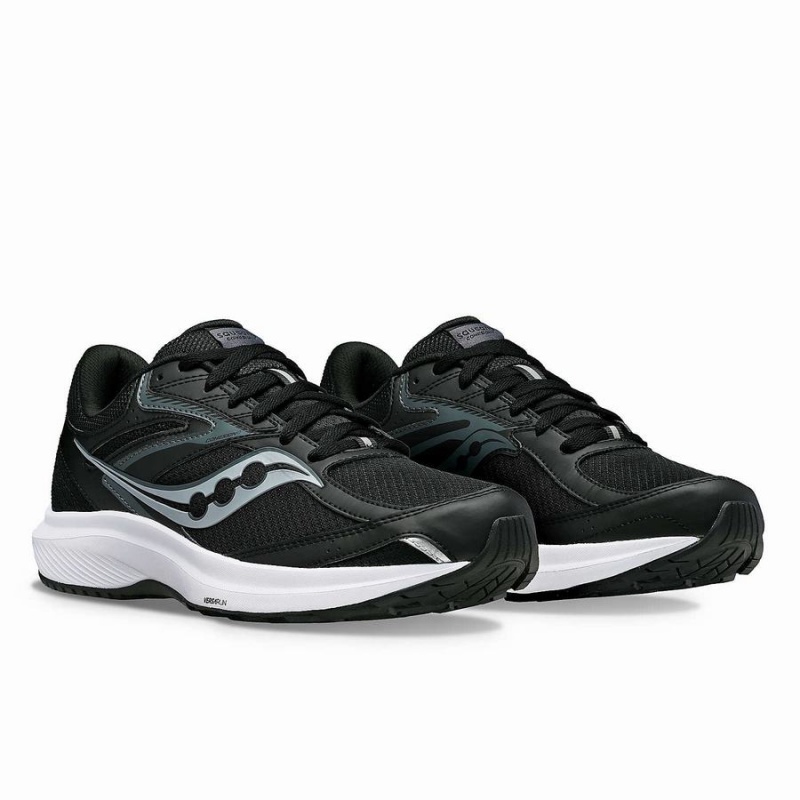 Saucony Cohesion 17 Wide Férfi Futócipő Fekete Fehér | Hungary S08795-K06