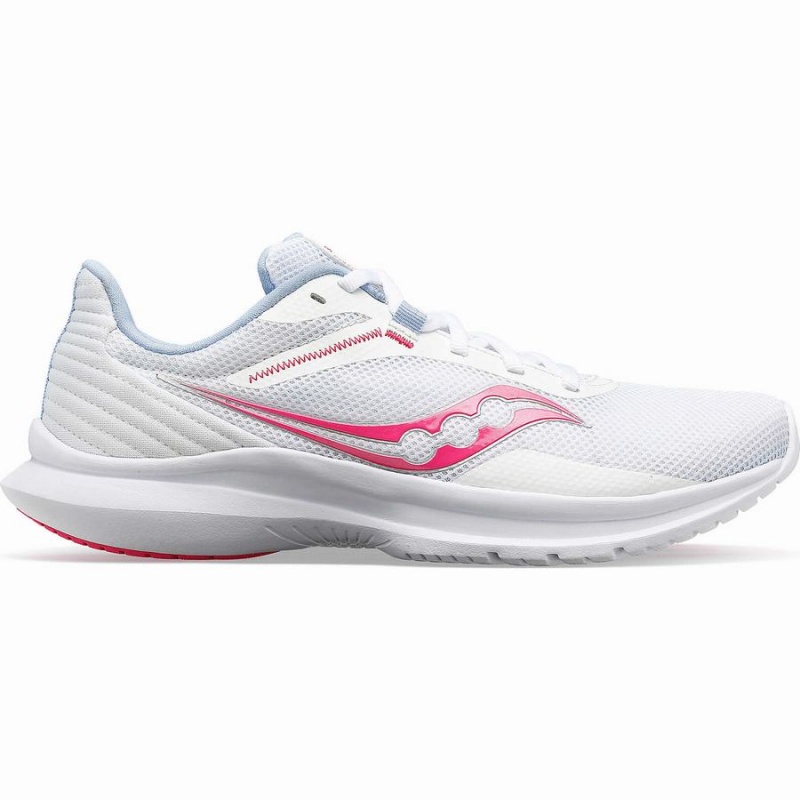 Saucony Convergence Női Gyalogló Cipő Fehér Rózsaszín | Hungary S49856-H49