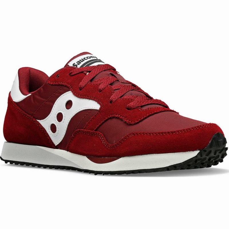 Saucony DXN Trainer Férfi Utcai Cipő Bordó Fehér | Hungary S89163-X51