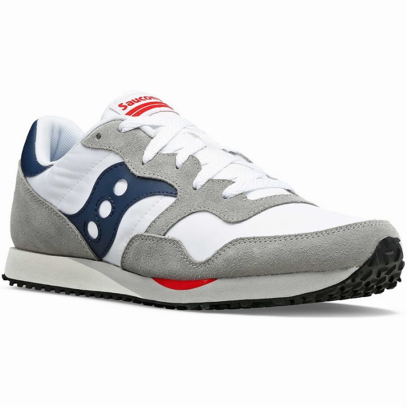 Saucony DXN Trainer Férfi Utcai Cipő Fehér Sötétkék | Hungary S34768-F69