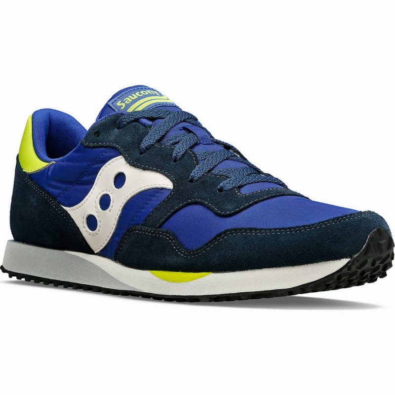 Saucony DXN Trainer Férfi Utcai Cipő Kék Fehér Világos Zöld | Hungary S76581-V64