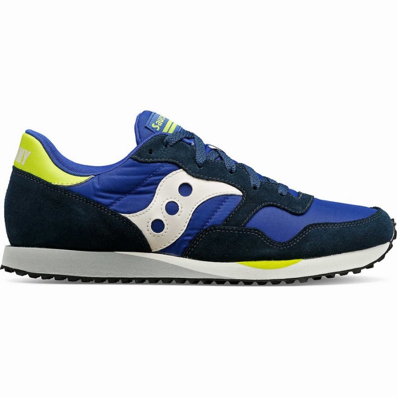 Saucony DXN Trainer Férfi Utcai Cipő Kék Fehér Világos Zöld | Hungary S76581-V64