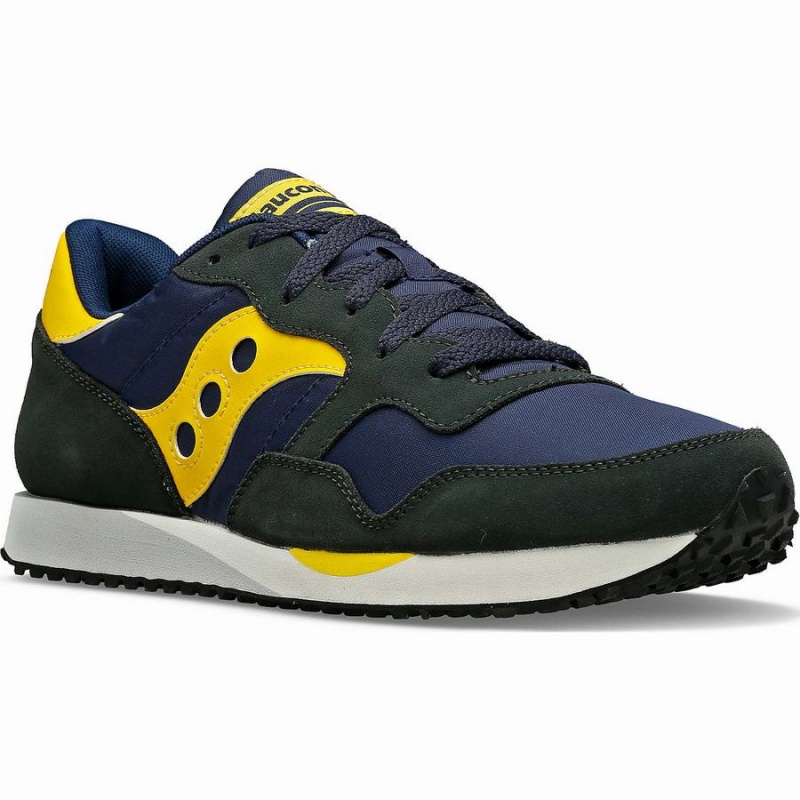 Saucony DXN Trainer Férfi Utcai Cipő Sötétkék Sárga | Hungary S02781-H01