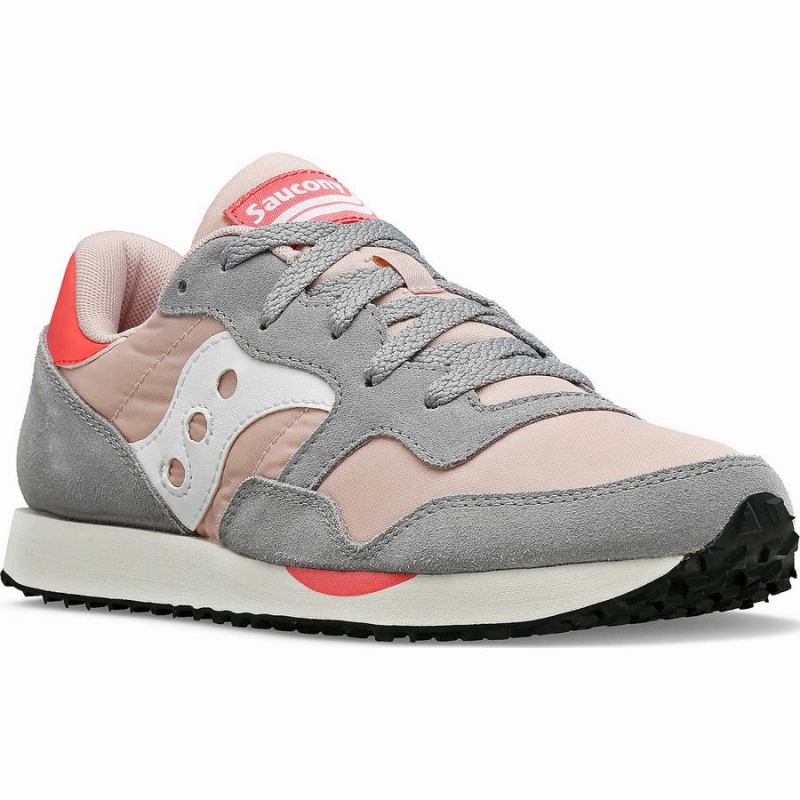 Saucony DXN Trainer Női Utcai Cipő Szürke Rózsaszín | Hungary S51793-F34