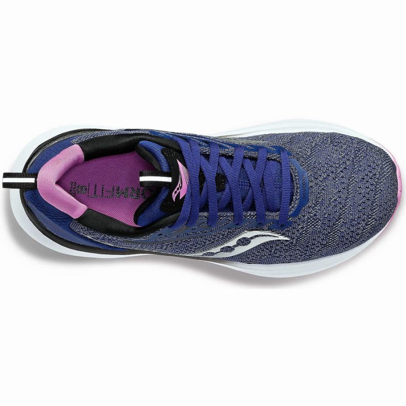 Saucony Echelon 9 Wide Női Futócipő Sötétkék Lila | Hungary S98046-B16